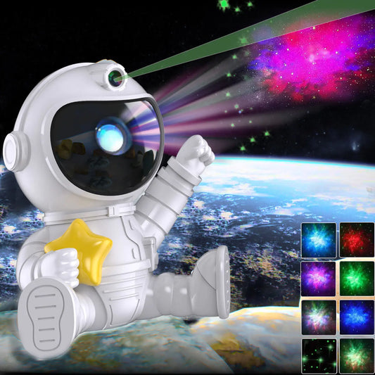 3Astronaut Rocket Star Projector Night Light